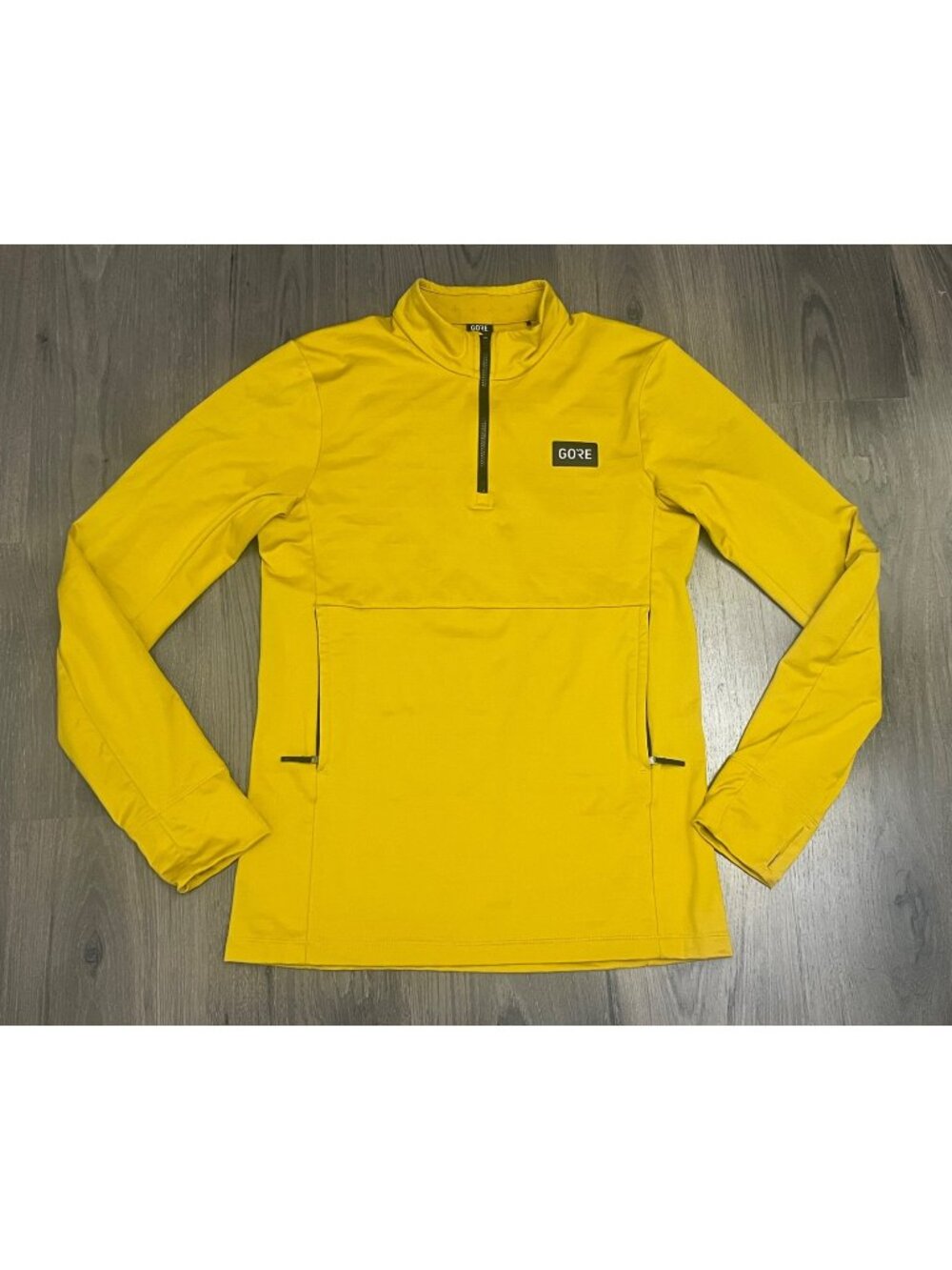 Gorewear Everyday Thermo 1/4 Zip Thermal Mid Layer Yellow Mens Small - Excellent